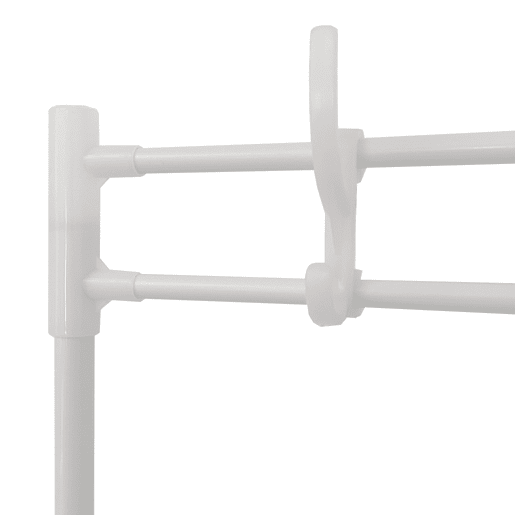 Cabide para corredor Organizador de entrada Plus Nyana Home 5 prateleiras Sapateira 20 pares 8 cabides 169x60x28cm Branco