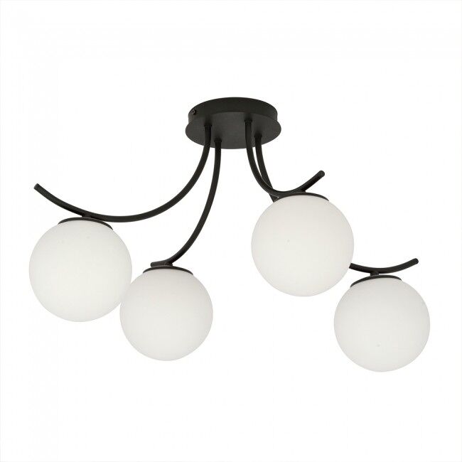 Plafón de techo barino opal 4 luces marca wonderlamp