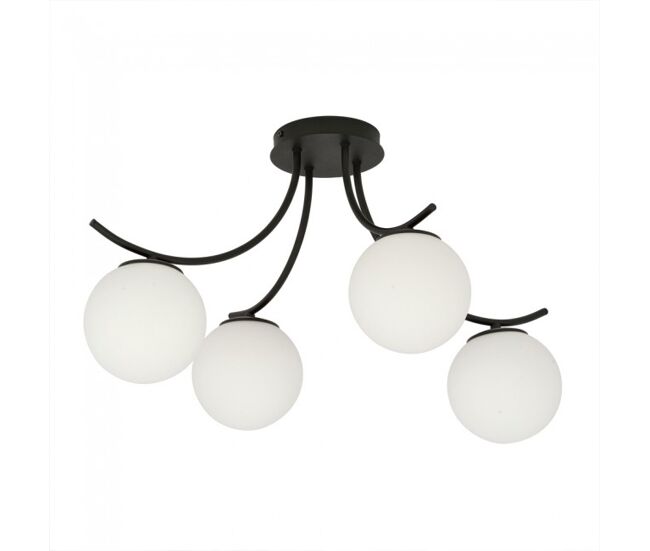 Plafón de techo barino opal 4 luces marca wonderlamp