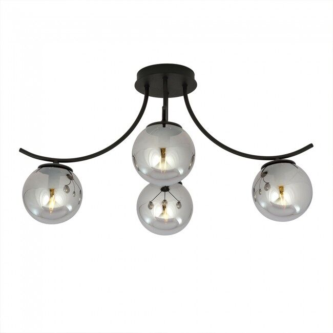 Plafón de techo barino grafito 4 luces marca wonderlamp