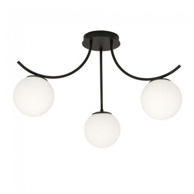 Plafón de techo barino opal 3 luces marca wonderlamp