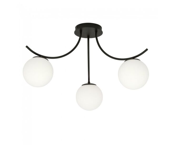 Plafón de techo barino opal 3 luces marca wonderlamp