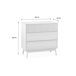 Cómoda con efecto madera, 3 cajones 80 Cómoda con efecto madera, 3 cajones 80 Madera