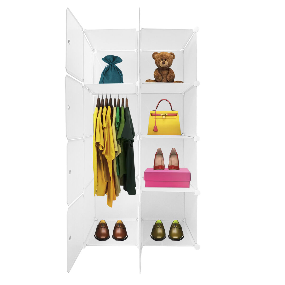 Armario Vestidor Cube Personalizable Boxed Simply 8 Cubos/Puertas
