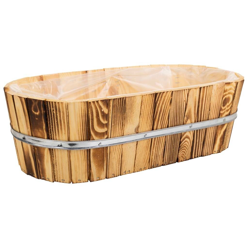 Cesto de madera y cuerda