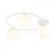 Plafón de techo Sotelo (3 luces) Cristal - Metal Moderno Plafón de techo Sotelo (3 luces) Cristal - Metal Moderno Blanco