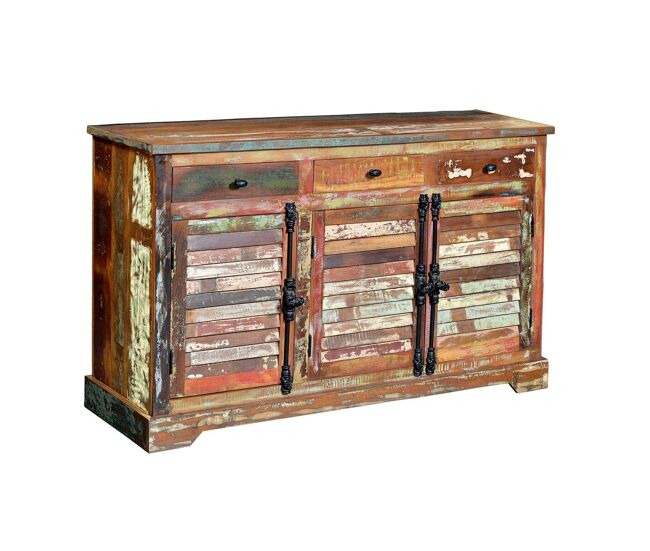 Aparador alexandra house living multicolor madera reciclada 150 x 90 x 45 cm