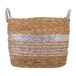 Capazo de fibra natural forrado Capazo de fibra natural forrado Multicolor