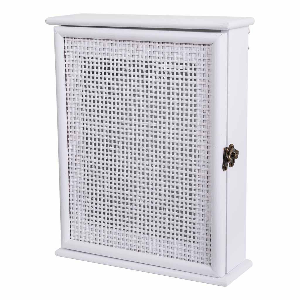 Caja de llaves de madera y rejilla