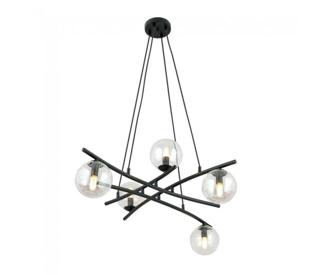 Lámpara colgante lotra transparente 5 luces marca wonderlamp