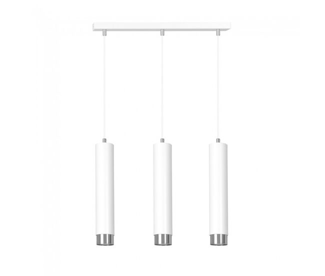 Regleta colgante mura blanco/cromo 3 luces marca wonderlamp