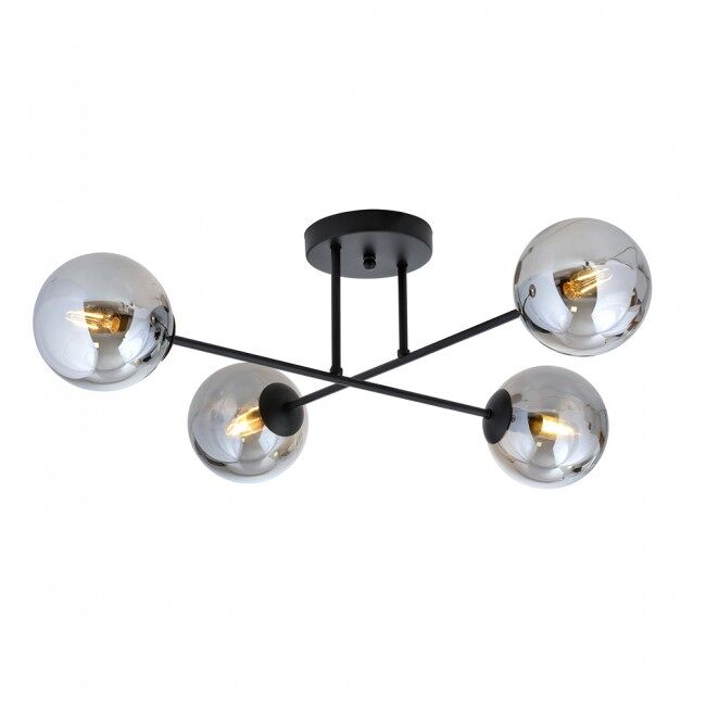 Plafón de techo nicolo grafito 4 luces marca wonderlamp