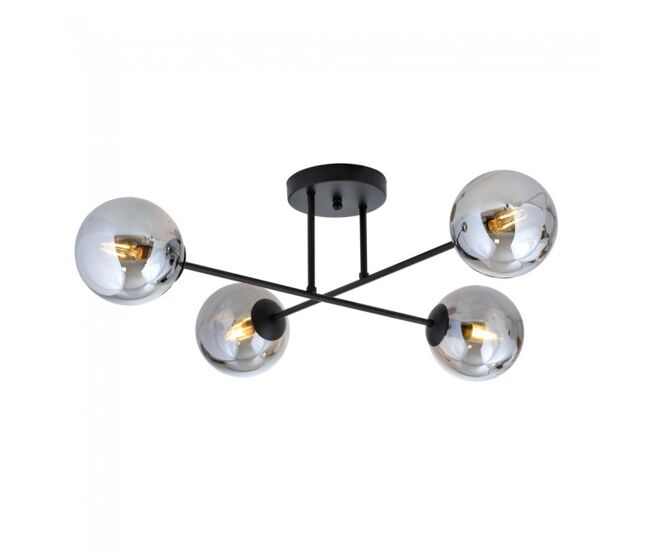 Plafón de techo nicolo grafito 4 luces marca wonderlamp