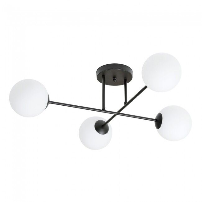 Plafón de techo nicolo opal 4 luces marca wonderlamp