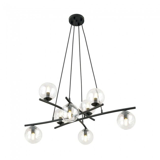 Lámpara colgante lotra transparente 8 luces marca wonderlamp