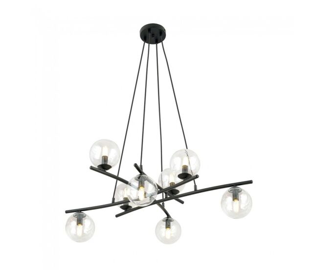 Lámpara colgante lotra transparente 8 luces marca wonderlamp