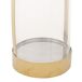 Farol de acero inoxidable y cristal Farol de acero inoxidable y cristal Dorado