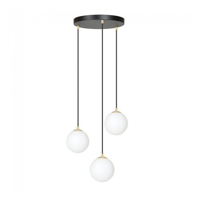 Lámpara colgante gala negro 3 luces marca wonderlamp