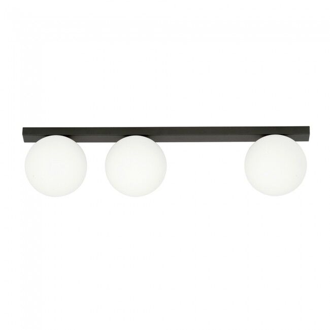 Plafón de techo Enca (3 luces) Acero Nórdico