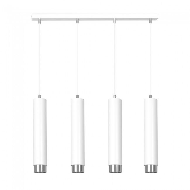 Regleta colgante mura blanco/cromo 4 luces marca wonderlamp