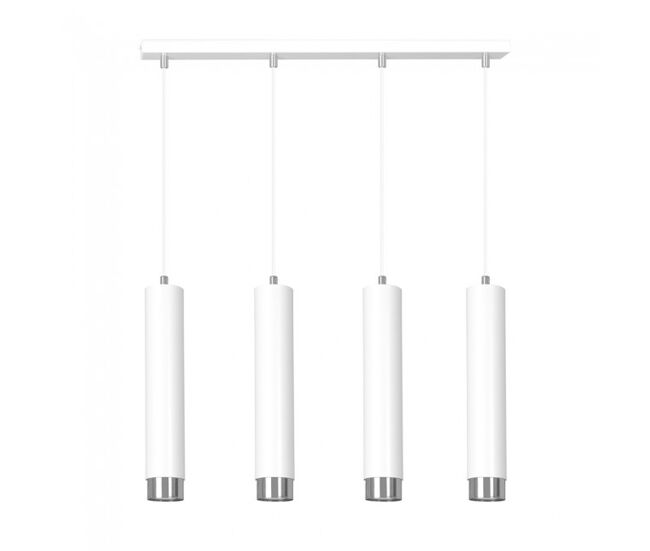 Regleta colgante mura blanco/cromo 4 luces marca wonderlamp
