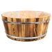 Cesto de madera y cuerda Cesto de madera y cuerda Marrón