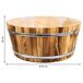 Cesto de madera y cuerda Cesto de madera y cuerda Marrón