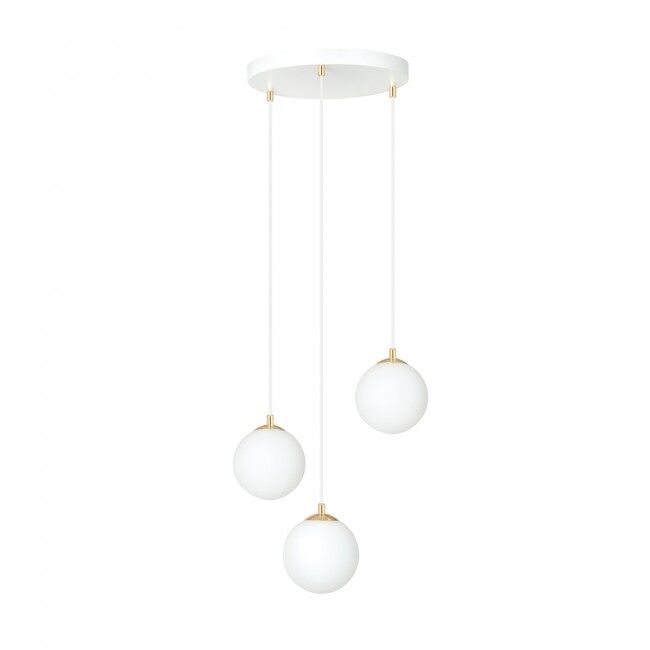 Lámpara colgante gala blanco 3 luces marca wonderlamp