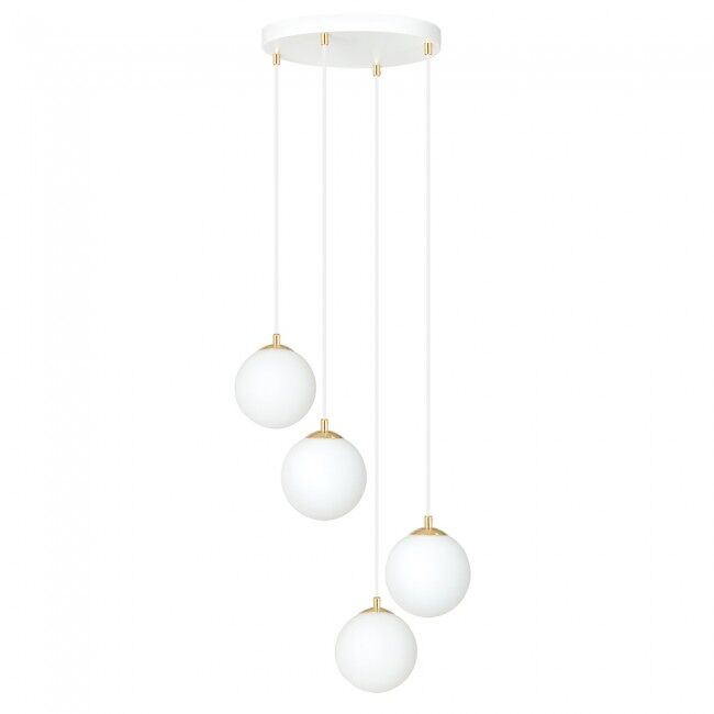 Lámpara colgante gala blanco 4 luces marca wonderlamp