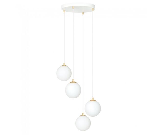 Lámpara colgante gala blanco 4 luces marca wonderlamp