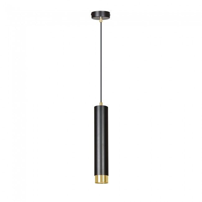 Lámpara colgante Mura Metal  Moderno Negro/ Dorado