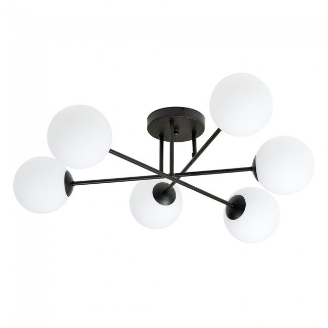 Plafón de techo nicolo opal 6 luces marca wonderlamp