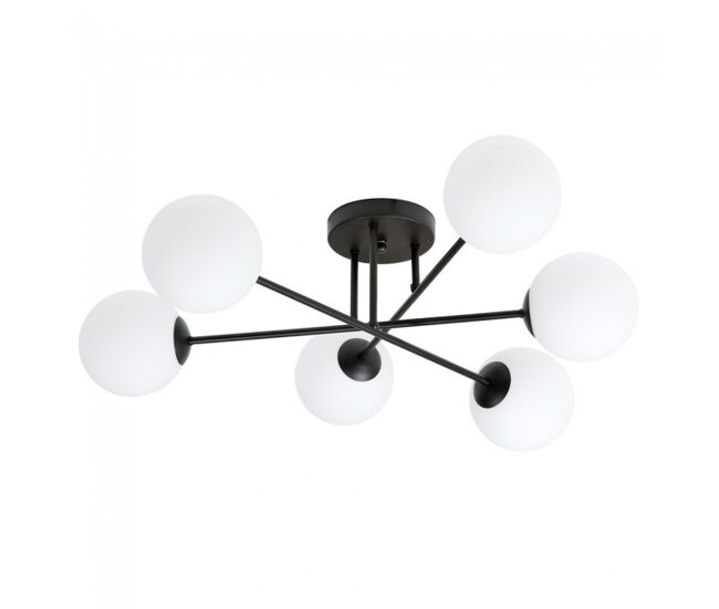 Plafón de techo nicolo opal 6 luces marca wonderlamp