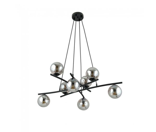 Lámpara colgante lotra grafito 8 luces marca wonderlamp