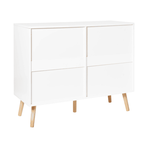 Cómoda 6 gavetas NEWARK Branco
