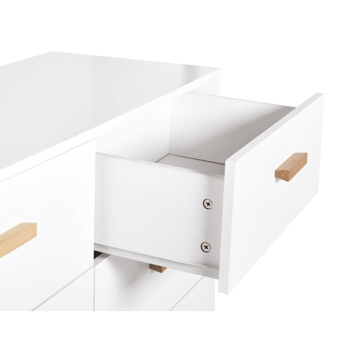 Cómoda 6 gavetas NEWARK Branco