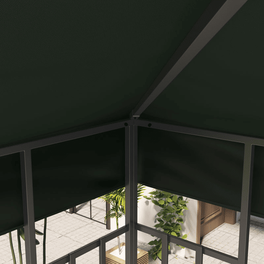 Outsunny Teto de Substituição para Pavilhão, 3x3 m, Cobertura de Substituição com Teto Duplo, Orifícios de Drenagem e Proteção UPF30+, APENAS Toldo de Substituição para Gazebo, Verde