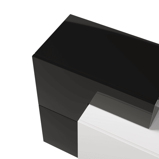 Móvel de TV 200cm de painel de partículas com luz LED,6 portas,2 gavetas e 3 estantes,preto
