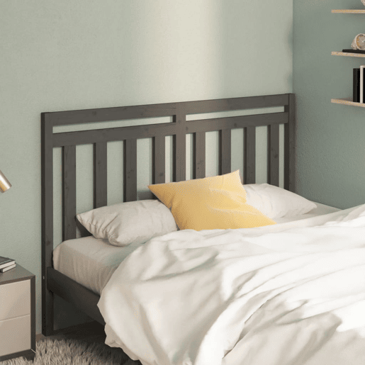 vidaXL Cabeceira de cama 166x4x100 cm pinho maciço cinzento vidaXL Cabeceira de cama 166x4x100 cm pinho maciço cinzento