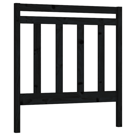 vidaXL Cabeceira de cama 95x4x100 cm pinho maciço preto vidaXL Cabeceira de cama 95x4x100 cm pinho maciço preto