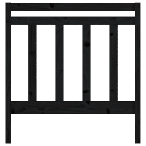 vidaXL Cabeceira de cama 95x4x100 cm pinho maciço preto vidaXL Cabeceira de cama 95x4x100 cm pinho maciço preto
