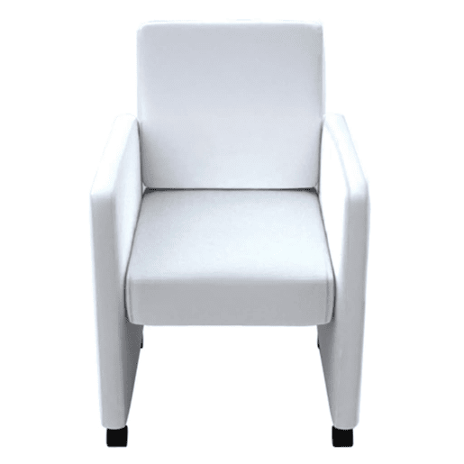 vidaXL Cadeiras de jantar 4 pcs couro artificial branco