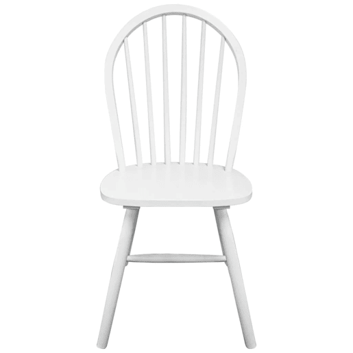 vidaXL Cadeiras de jantar 4 pcs madeira de seringueira maciça branco
