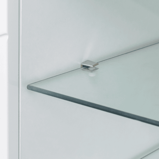 Móvel de TV 160cm de painel de partículas com luz LED e 2 portas,branco