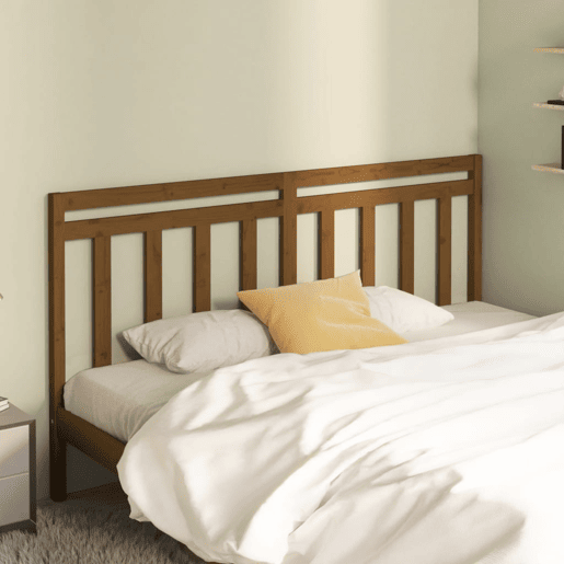vidaXL Cabeceira de cama 206x4x100 cm pinho maciço castanho mel vidaXL Cabeceira de cama 206x4x100 cm pinho maciço castanho mel