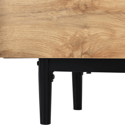 Móvel de TV 175cm de MDF com luz LED e 3 portas,madeira
