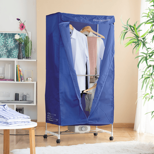 Secador Elétrico Portátil com 2 Níveis Dupledry Blue InnovaGoods 1200 W