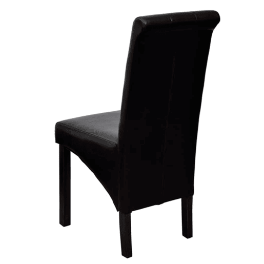 vidaXL Cadeiras de jantar 2 pcs couro artificial preto vidaXL Cadeiras de jantar 2 pcs couro artificial preto