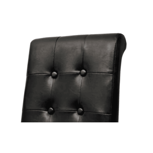 vidaXL Cadeiras de jantar 2 pcs couro artificial preto vidaXL Cadeiras de jantar 2 pcs couro artificial preto