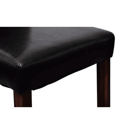 vidaXL Cadeiras de jantar 2 pcs couro artificial preto vidaXL Cadeiras de jantar 2 pcs couro artificial preto